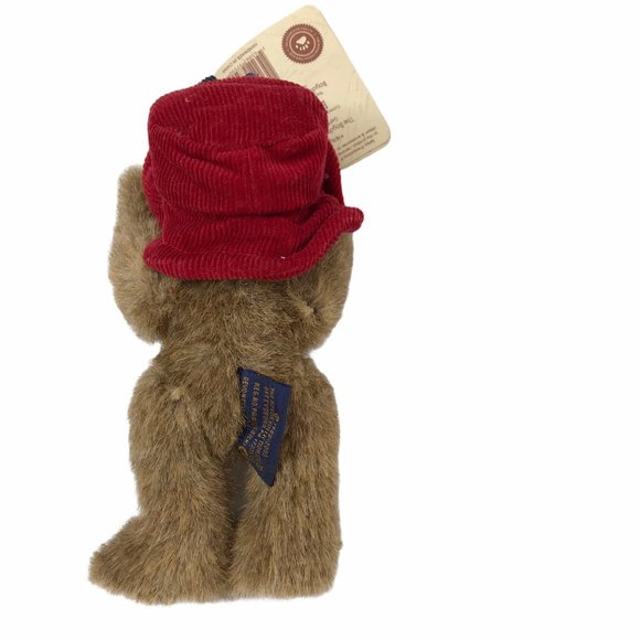Vintage Boyd's Bear Small Brown Red Corduroy Hat - Picture 5 of 6